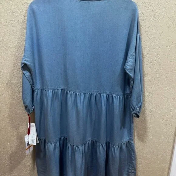 Ruby Rd. Tencel chambray dress NWT - Picture 5 of 5